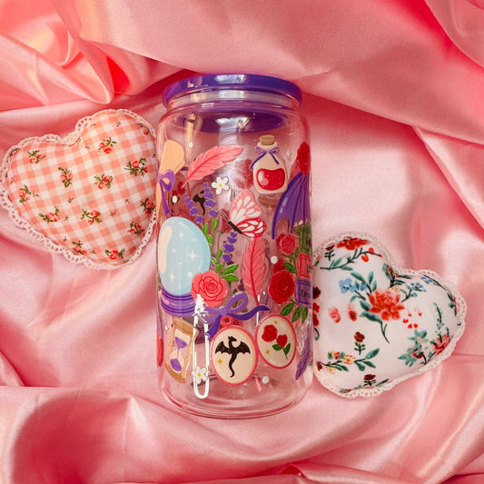 Purple Romantasy Glass Cup